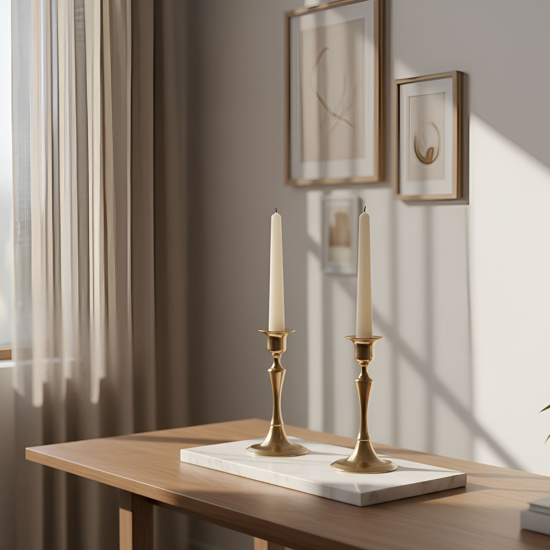 Kerzenhalter-Set aus Messing