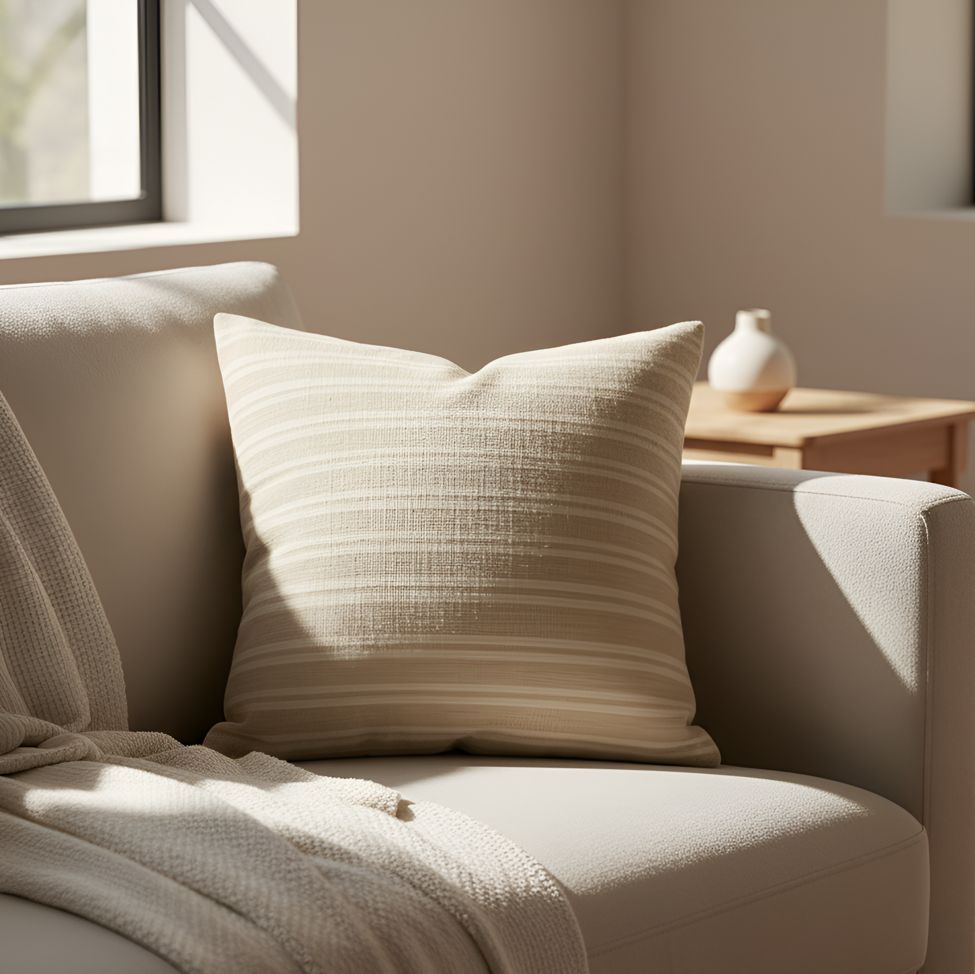 Dekokissen mit Struktur