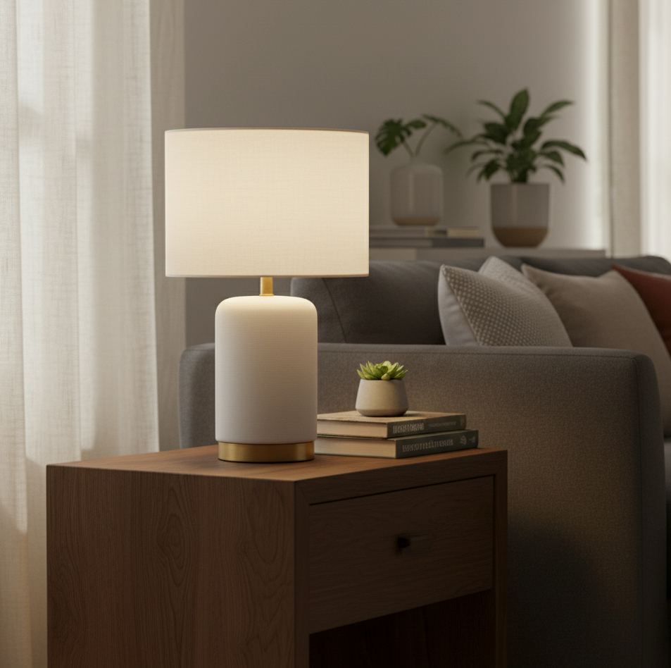 Keramische Tischlampe